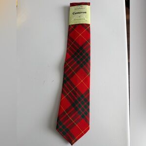 Rodlinoch Red Cameron Tartan Wool Tie OS NEW
Made in Scotland
